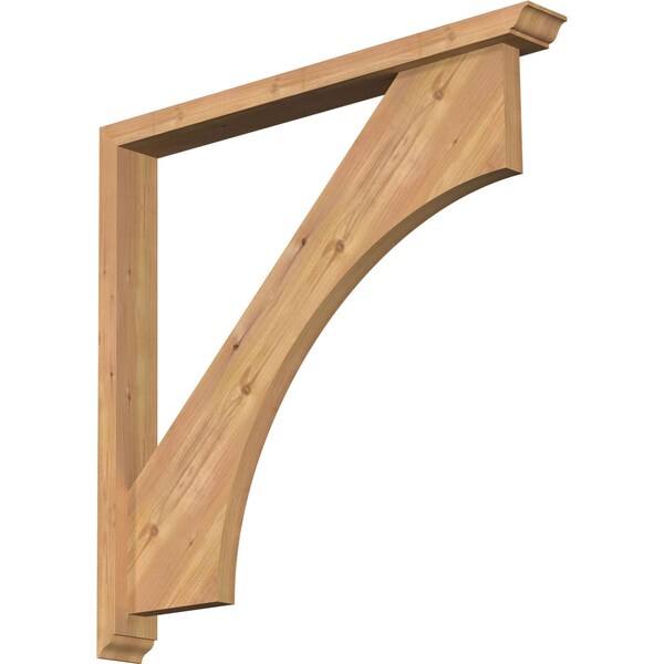 Ekena Millwork Westlake Traditional Smooth Bracket w/ Offset Brace, Western Red Cedar, 3 1/2"W x 32"D x 32"H BKT0402X32X32WTL01SWR - main